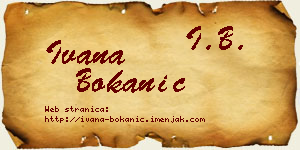 Ivana Bokanić vizit kartica